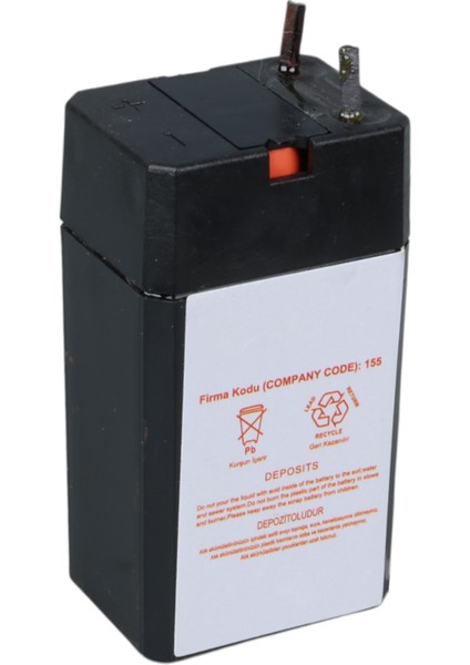 Yh-40.3 4 Volt - 0.3 Amper Kuru Akü
