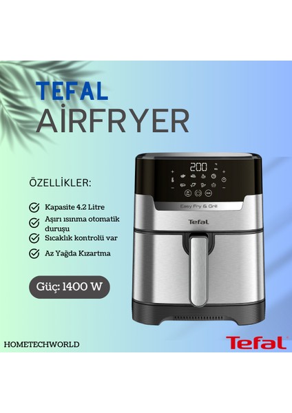 Bir Hava ile Kızartma 4.2 Lt Yağsız Airfryer