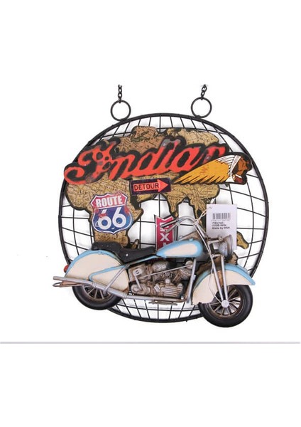 Dekoratif Metal Kapı Welcome Motosiklet Dekorlu modelleri