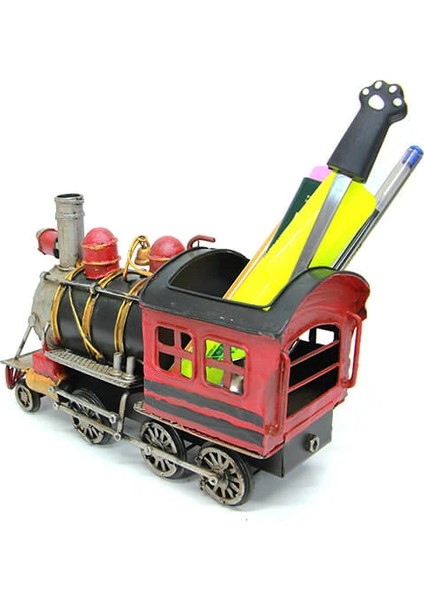 Dekoratif Metal Lokomotif Kalemlik modelleri