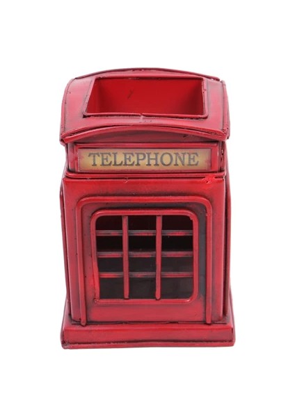 Dekoratif Metal Londra Telefon Kulübesi Kalemlik fiyatları