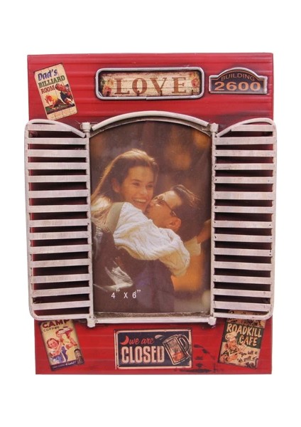 Dekoratif Metal Çerçeve Panjur Temalı