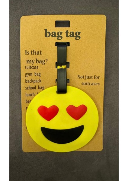 Bagaj Bavul Valiz Çanta Etiketi/smile Emoji