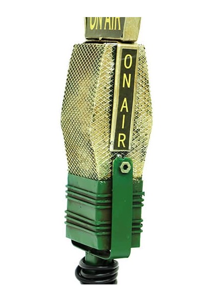 Dekoratif Metal Mikrofon