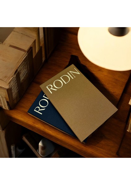 2li Dekoratif Kumaş Kaplı Kitap Kutu Seti Rodin Altın Italyan Kumaş indirimleri
