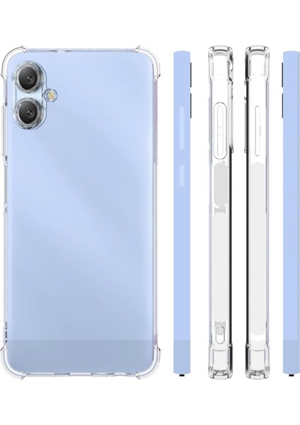 Caseworld Samsung Galaxy A06 Kapak Kamera Korumalı Airbag Antishock Köşe Korumalı Şeffaf Silikon Kılıf