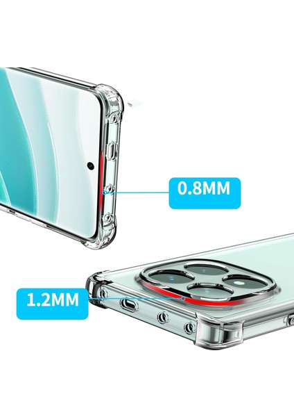 Caseworld Xiaomi Redmi Note 14 Pro Plus 5g Kapak Kamera Korumalı Airbag Antishock Köşe Korumalı Şeffaf Silikon Kılıf fiyatları