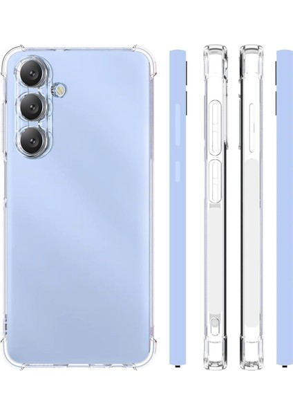 Caseworld Samsung Galaxy S25 Kapak Kamera Korumalı Airbag Antishock Köşe Korumalı Şeffaf Silikon Kılıf indirimleri