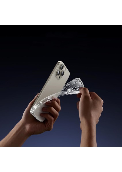 Caseworld Apple iPhone 16 Pro Kapak Kamera Korumalı Airbag Antishock Köşe Korumalı Şeffaf Silikon Kılıf indirimleri