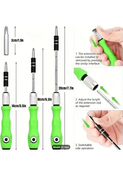 32 Parça Mini Tornavida Seti modelleri