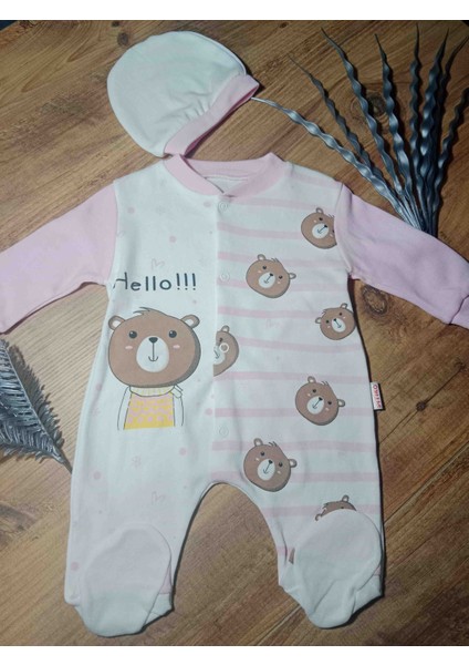 Ayıcık Figürlü Bebek Tulum Bereli fiyatları