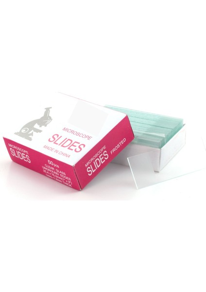 Lam – Düz(Rodajsız) - 50 Lik Kutu - Mikroskop Slayt Camı 1 Adet