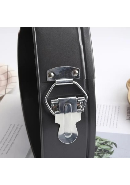 Üç Boy Kelepçeli Kek Kalıbı Seti Kalpli Gri 24CM 22CM 20CM modelleri