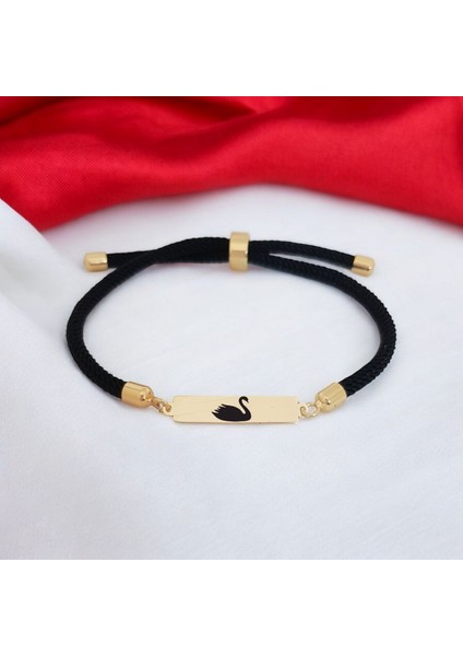 14 Ayar Altın Plakalı Zarafet ve Saflığın Simgesi Kuğu Bileklik, Şık Tasarımıyla Gençlere ve Özel Günlere Yakışır Bir Hediye!