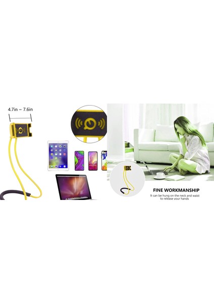 Telefon Tutucu Boyunluk Akrobat - Esnek Telefon Tutucu - Telefon & Tablet Standı - Portatif Telefon Boyunluğu - Akrobat Boyunluk Tablet Telefon Tutucu fırsatları