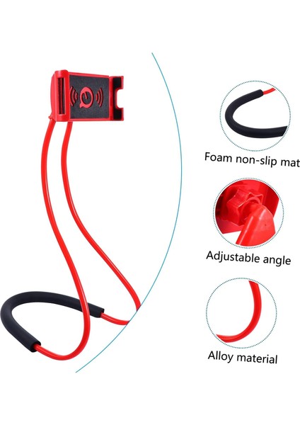 Telefon Tutucu Boyunluk Akrobat - Esnek Telefon Tutucu - Telefon & Tablet Standı - Portatif Telefon Boyunluğu - Akrobat Boyunluk Tablet Telefon Tutucu modelleri