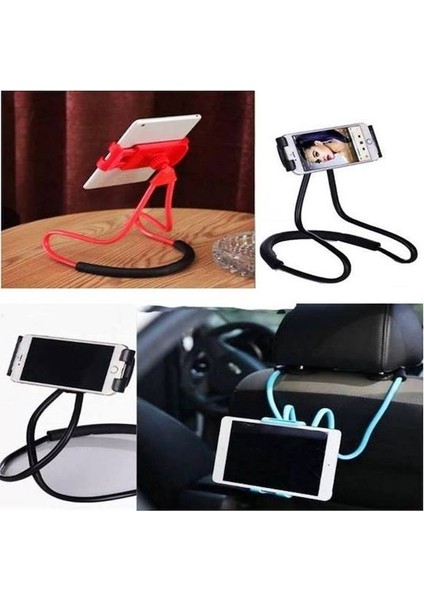 Telefon Tutucu Boyunluk Akrobat - Esnek Telefon Tutucu - Telefon & Tablet Standı - Portatif Telefon Boyunluğu - Akrobat Boyunluk Tablet Telefon Tutucu