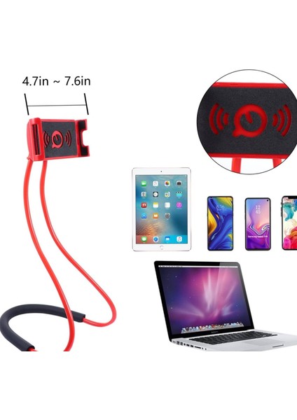 Telefon Tutucu Boyunluk Akrobat - Esnek Telefon Tutucu - Telefon & Tablet Standı - Portatif Telefon Boyunluğu - Akrobat Boyunluk Tablet Telefon Tutucu