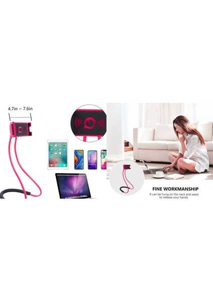 Telefon Tutucu Boyunluk Akrobat - Esnek Telefon Tutucu - Telefon & Tablet Standı - Portatif Telefon Boyunluğu - Akrobat Boyunluk Tablet Telefon Tutucu fırsatları