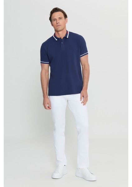 Slim Fit Dar Kesim %100 Pamuk Polo Yaka Tişört fiyatları