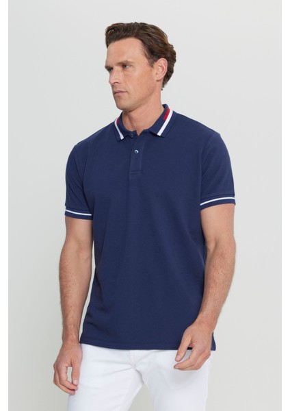 Slim Fit Dar Kesim %100 Pamuk Polo Yaka Tişört modelleri