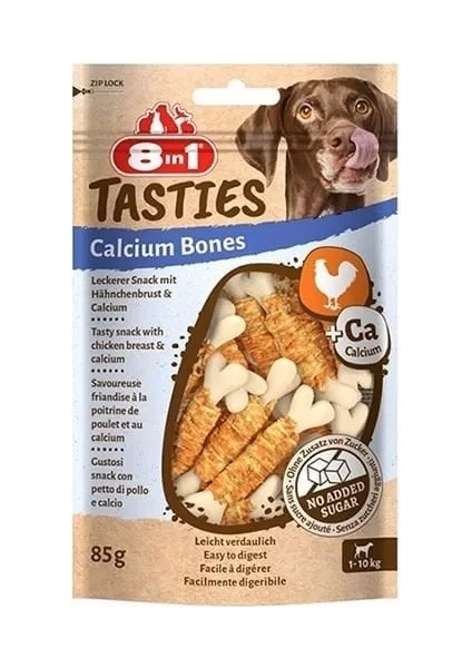 Tasties Calcium Bones Tavuklu Sargılı Köpek Kemik Ödülü 85 gr