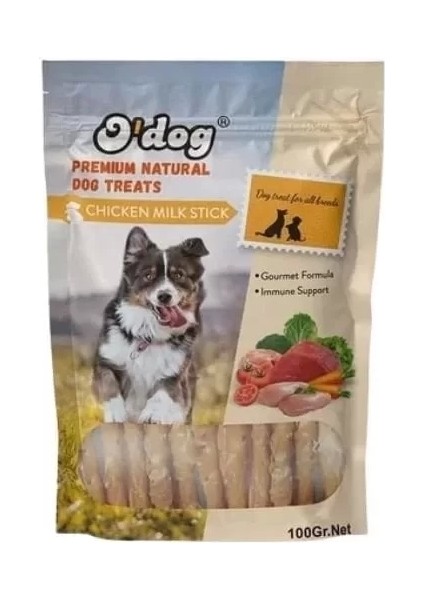 Tavuklu Ve Süt Aromalı Çubuk Köpek Ödül Maması 100 gr