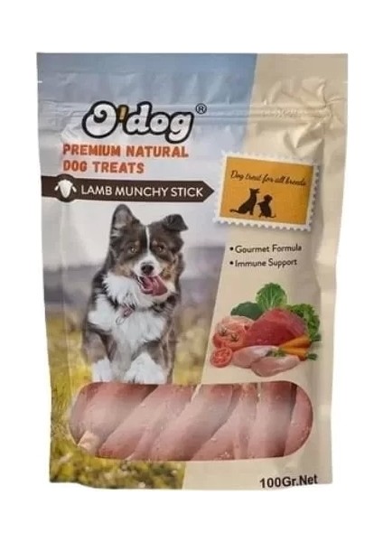 Kuzu Eti Sargılı Çubuk Köpek Ödül Maması 100 gr