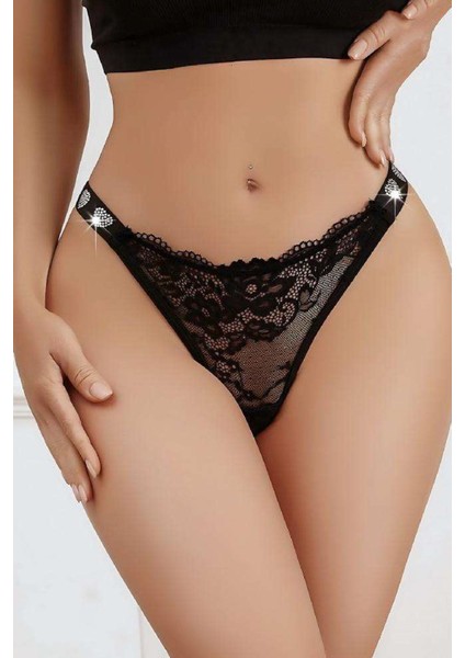 Kadın Fant Ezi Iç Giyim Tanga Külot Perfect Fall 290 Siyah - Royaleks