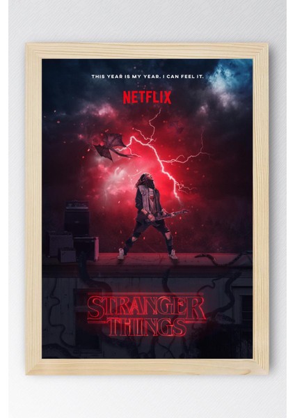 Stranger Things Eddie Munson Çerçeveli Tablo - Dizi Posteri Tablo