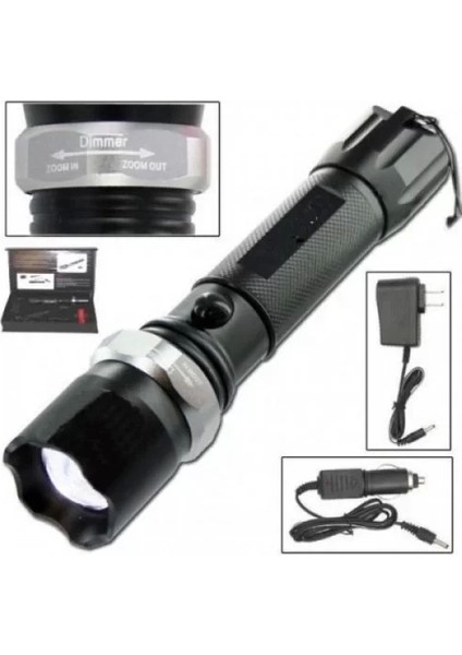 Zoomlu Şarjlı El Feneri F61873