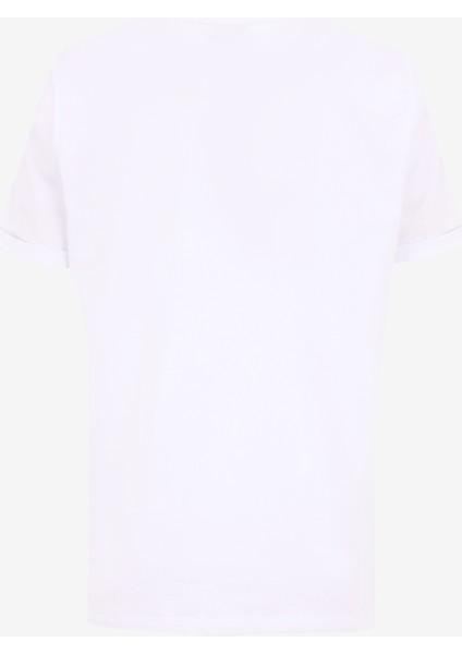 Bisiklet Yaka Baskılı Kırık Beyaz Kadın T-Shirt F5SL-TST0177 fiyatları