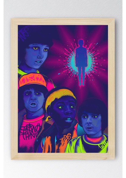 Stranger Things Çerçeveli Tablo - Dizi Posteri Tablo