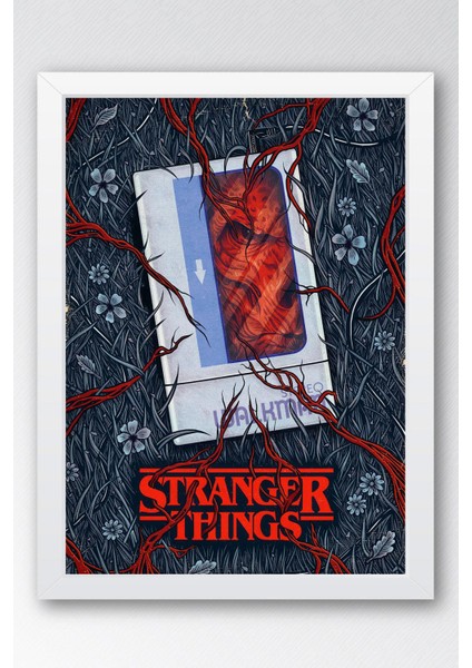 Stranger Things Demogorgon Çerçeveli Tablo - Dizi Posteri Tablo