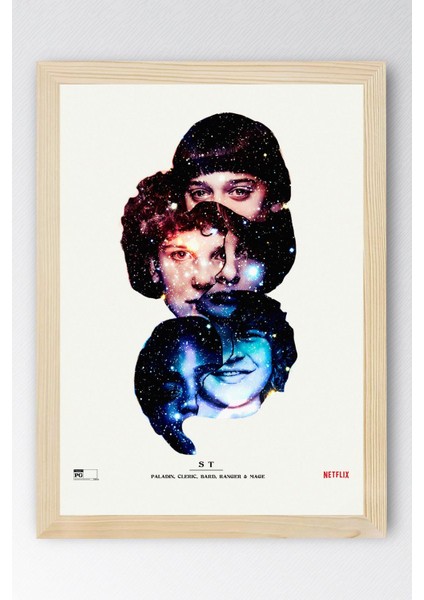 Stranger Things Çerçeveli Tablo - Dizi Posteri Tablo