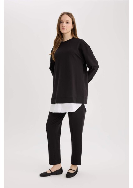 Harem Basic Düz Sweatshirt Kumaşı Pantolon D9363AX25SP fiyatları