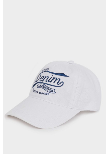 Kadın Nakış Jean Cap Şapka A9512AX25SM