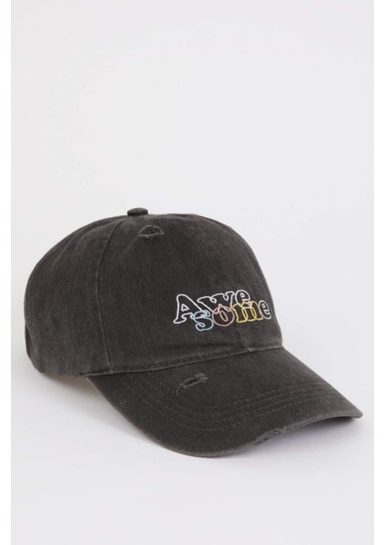 Kadın Jean Görünümlü Cap Şapka B7199AX25SM