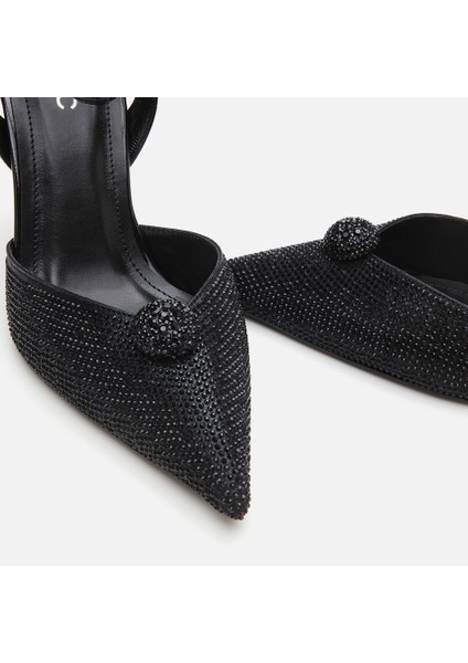 01AYH307500A100 SIYAH Kadın Taşlı Stiletto fırsatları