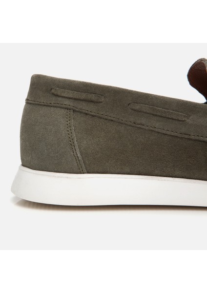 02AYH305480A840 Deri Yeşil Erkek Loafer