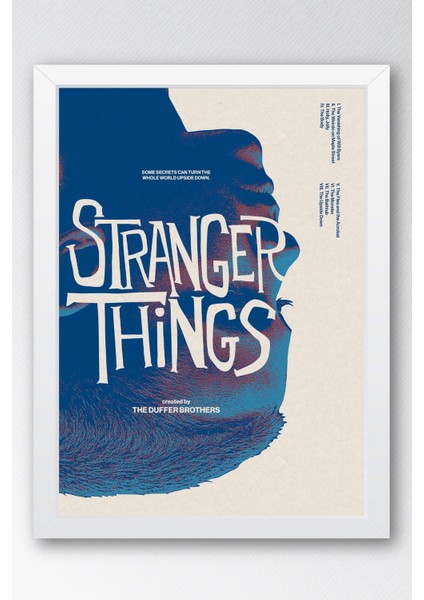 Stranger Things Çerçeveli Tablo - Dizi Posteri Tablo