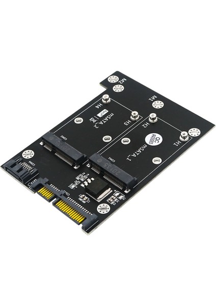 Yükseltme Sürümü Dual Msata Ssd'den Dual Sata3.0 6gbps Dönüştürücü Adaptör Kartı LED Göstergeli (Yurt Dışından)