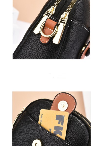 Kadın Çanta Cep Telefonu Mini Küçük Çanta Moda Omuz Crossbody Çanta Çift Katmanlı Büyük Kapasiteli Moda Cep (Yurt Dışından) fiyatları