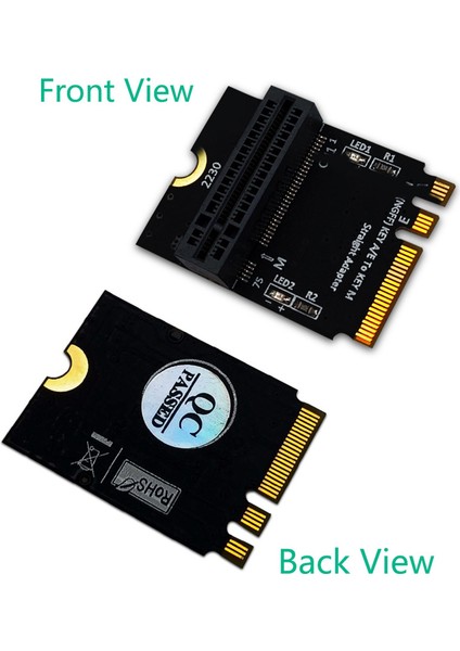 M.2 Nvme Adaptörü SSD Pcıe M2 Ngff Anahtarı M'den M.2 Anahtarına A/e Adaptörü 2230 M2 Nvme SSD Yükseltici Kartı Için Dikey Kurulum (Yurt Dışından)