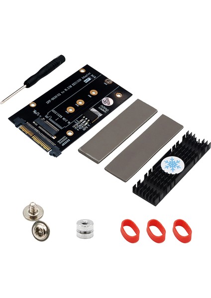 M.2 Key M Adaptörü M.2 Key M Nvme Ssd'den SFF-8639(U.2) Adaptörü 2230/2242/2260/2280 SSD Için Isı Emici ile (Yurt Dışından)