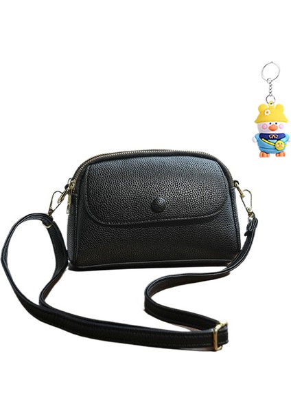 Crossbody Çanta Basit Moda Düz Renkli Çok Katmanlı Cep Telefonu Çantası Büyük Kapasiteli Seyahat Çantası (Yurt Dışından)