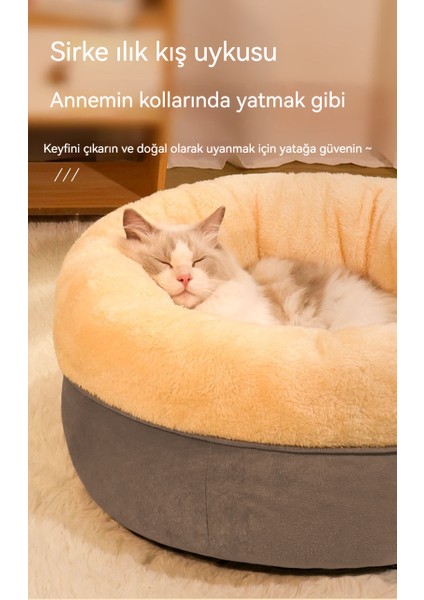 Kedi Yuvası Dört Mevsim Köpek Yuvası Küçük Köpekler Kış Sıcak Kedi Yuvası Taşınabilir Evcil (Yurt Dışından)
