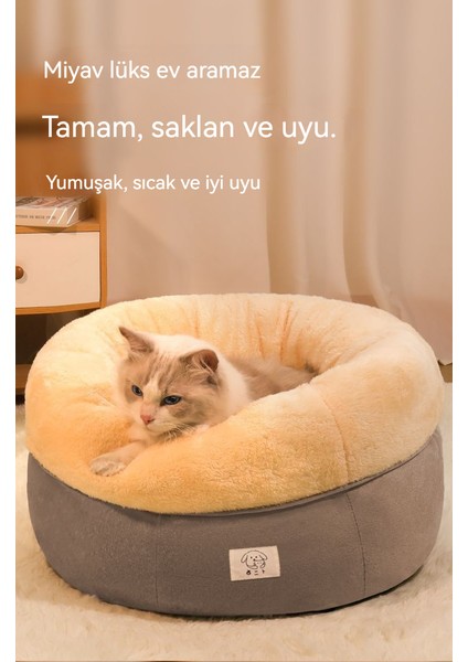 Kedi Yuvası Dört Mevsim Köpek Yuvası Küçük Köpekler Kış Sıcak Kedi Yuvası Taşınabilir Evcil (Yurt Dışından)