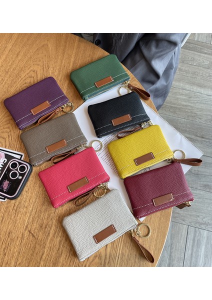 Para Cüzdanı Mini Kompakt Anahtar Çantası Madeni Para Çantası Bayan Kısa Cüzdan (Yurt Dışından) fiyatları