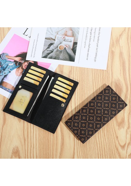 Kart Tutucu Büyük Kapasiteli Cüzdan Uzun Kart Yuvası Küçük Kart Tutucu Çoklu Kart Tutucu Kadın Kart Tutucu (Yurt Dışından) fırsatları